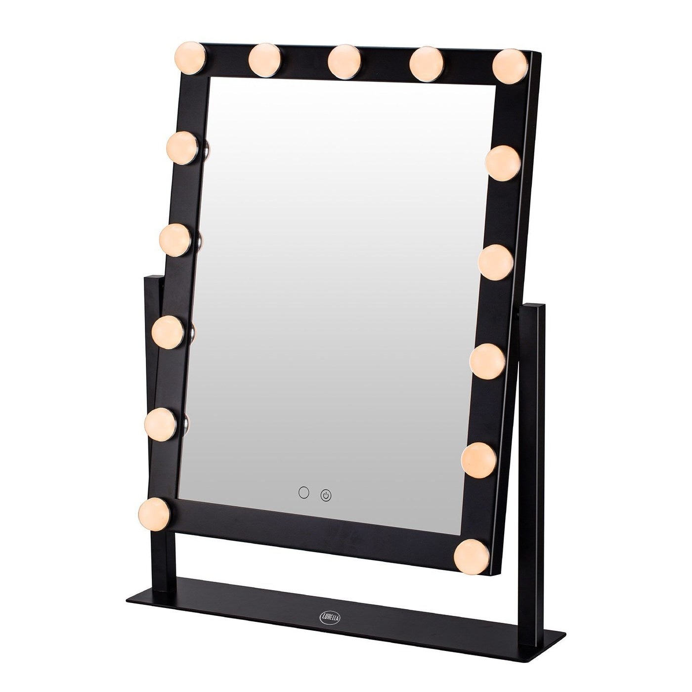 15 Bulb Vanity Mirror - Black
