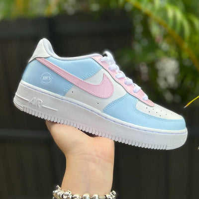Baby Blue and Pink Custom Air Force 1