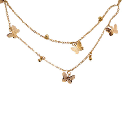 Riley Layered Butterfly Necklace - Luv Lush