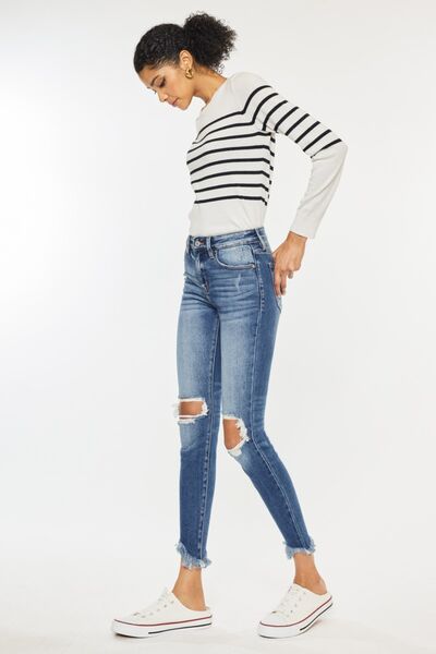 Distressed  Ankle Skinny Jeans